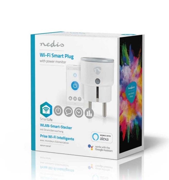 Tomada Wi-Fi Nedis – Controlo por App + Medidor de Consumo