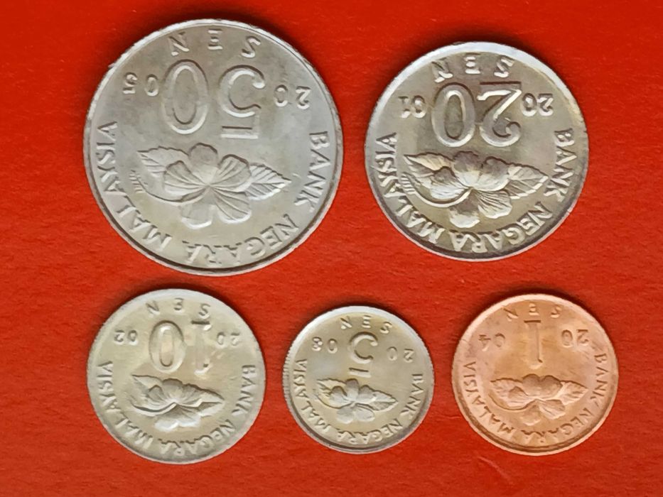 Malezja - zestaw 5 monet