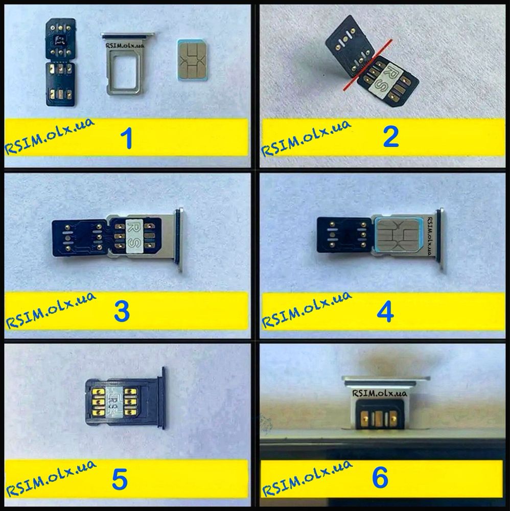 Разблокировка iPhone Рсим Heicard RS2024 для eSIM метод QPE r-sim