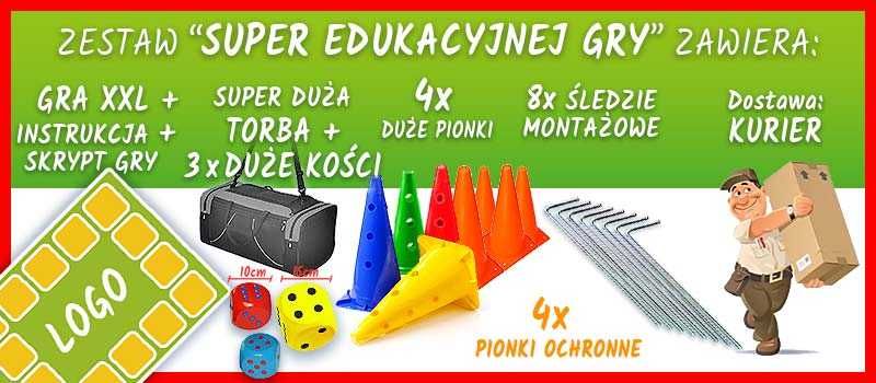 EKOMANIA czysta woda edu GIGA GRA XXL dla DZIECI, do skakania