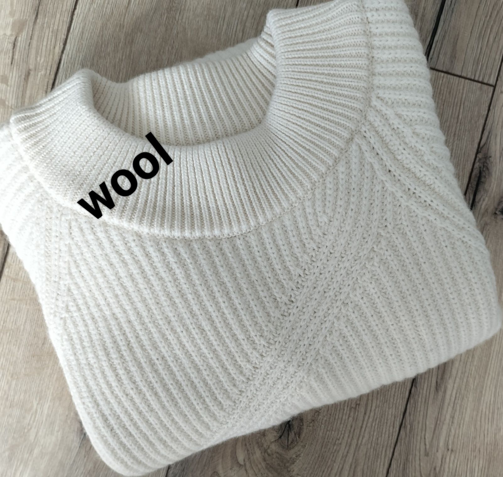 Sweter damski wełna wool rozmiar L smierankowy
