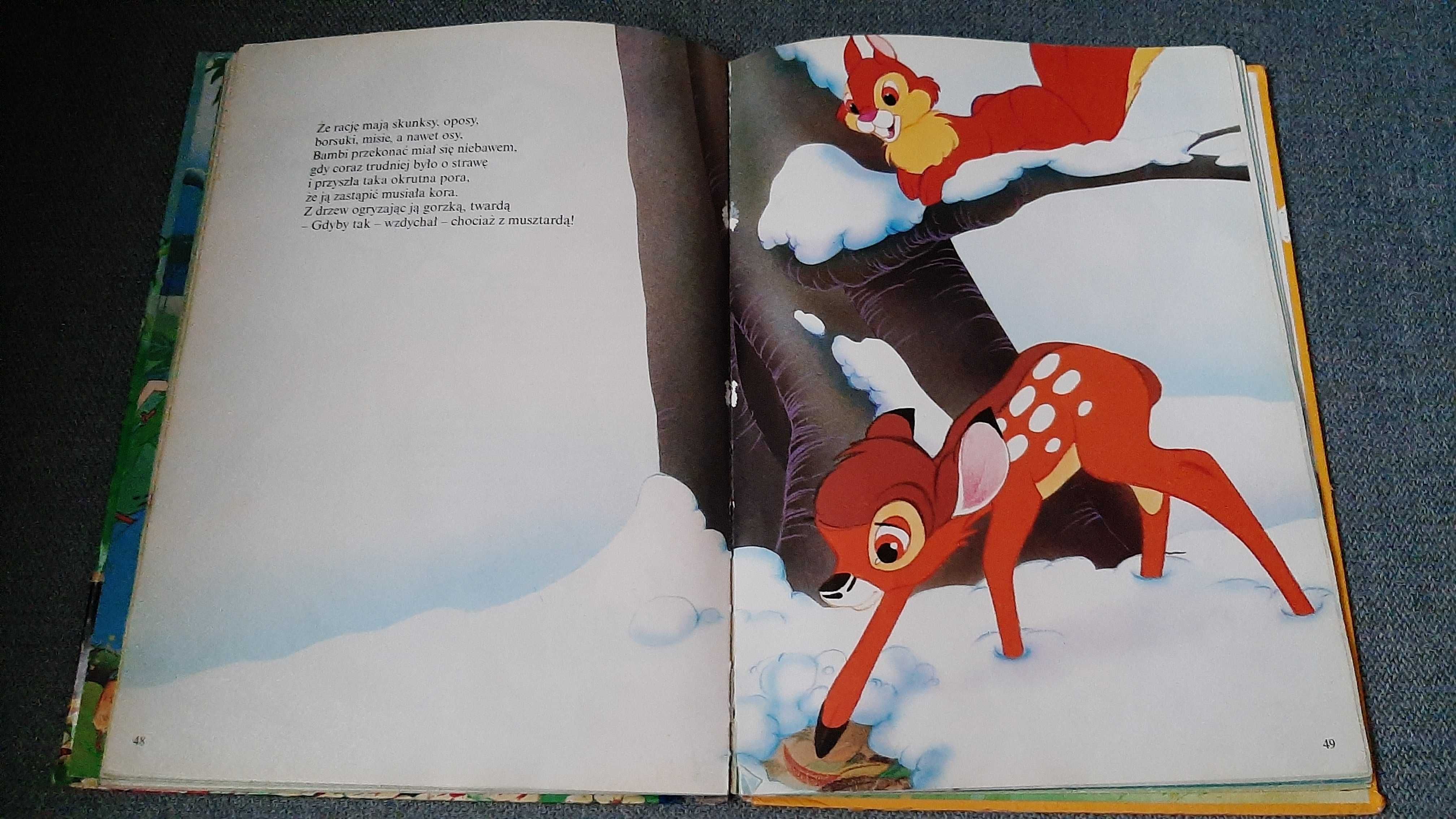 Disney Bambi i Tuptuś Format A4 EGMONT Twarda oprawa Jeremi Przybora