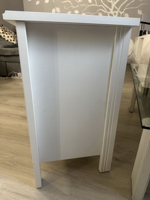 Ikea komoda szafka z półkami  120 cm używana biała pod tv