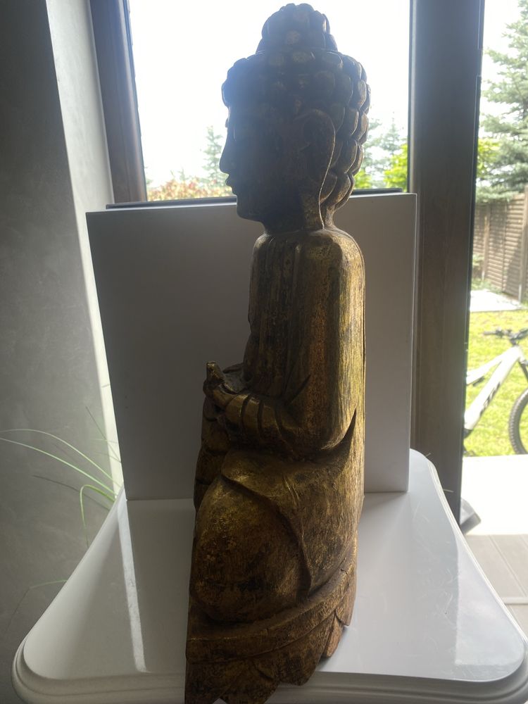 Figurka budda drewniana