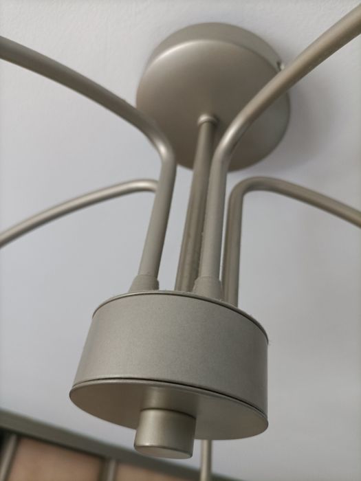 Żyrandol lampa sufitowa 5 punktów świetlnych zapalanie 2+3 żarowki E14