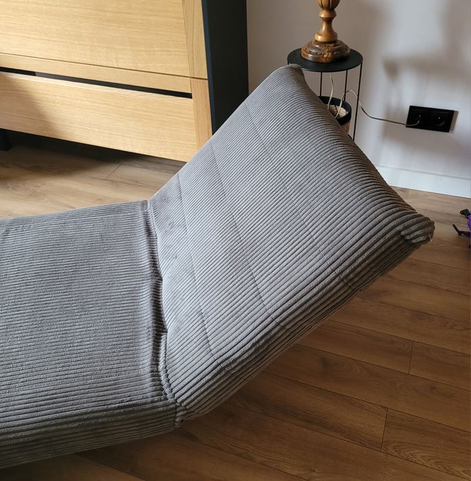Fotel rozkładany Sofa SOLACE 1-osobowa, z funkcją spania sztruksowa