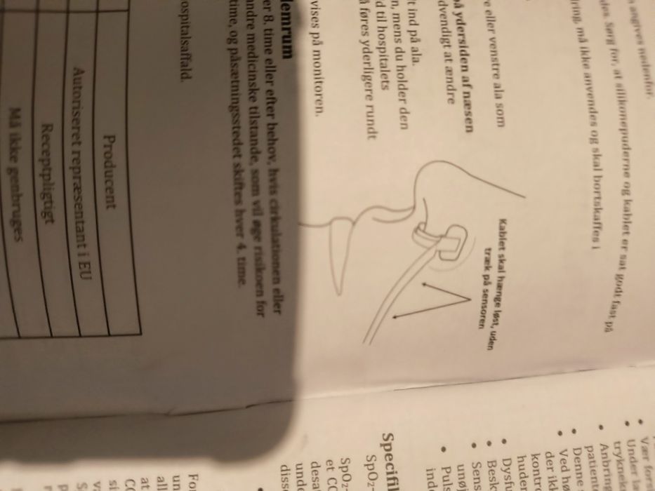 Czujnik Nasal Alar FAST SpO2  Philips saturacja ZRM INK  OIT HR