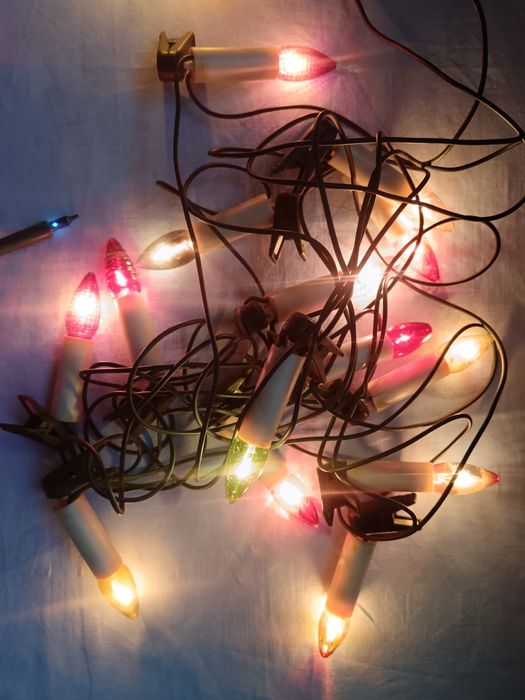 Lampki choinkowe z okresu PRL