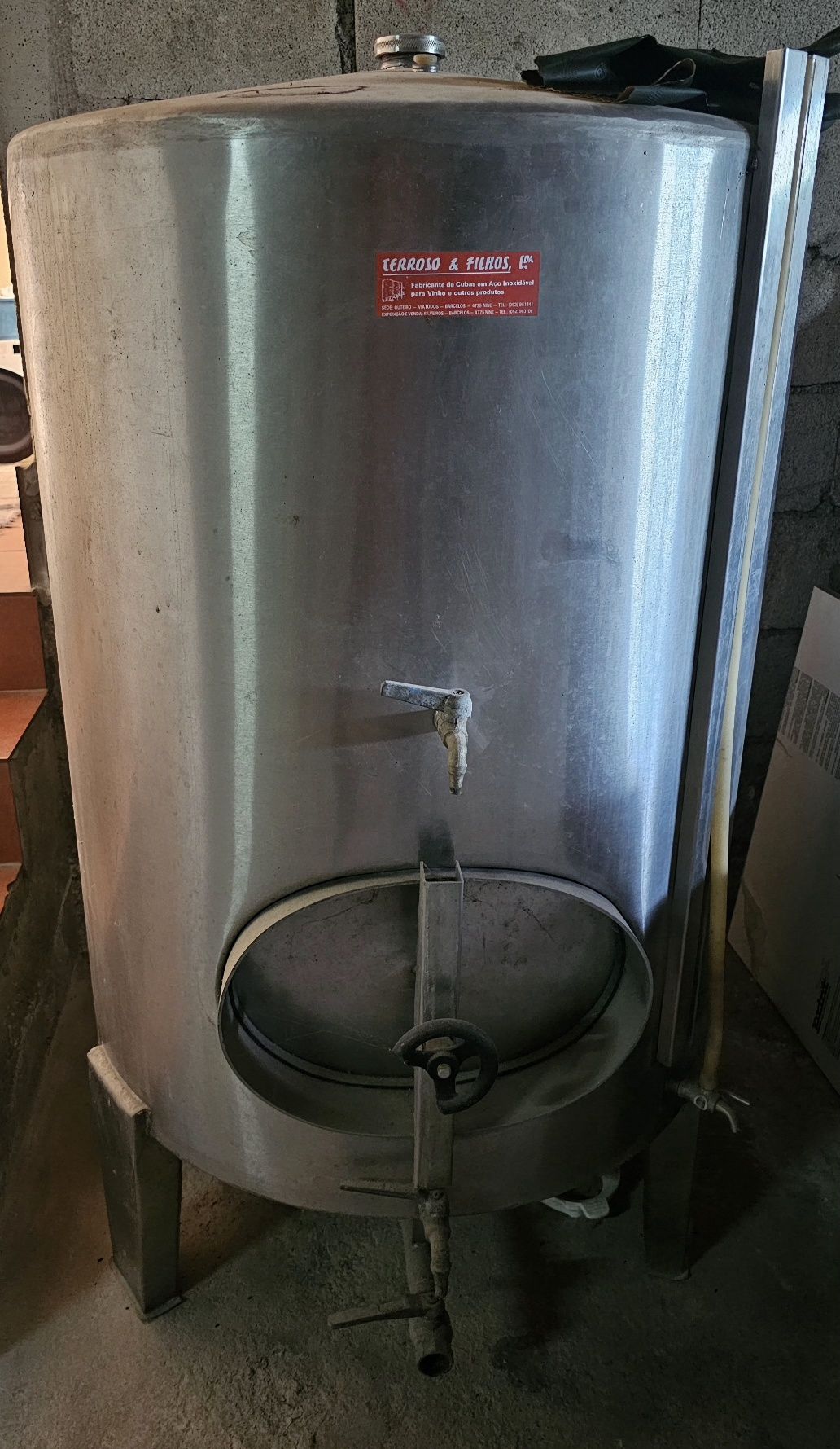 Pipa em inox 500l