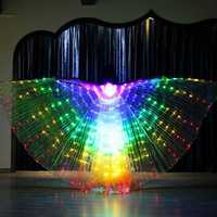 Asas de borboleta c/ luzes para Dança do Ventre/Oriental, cor colorida