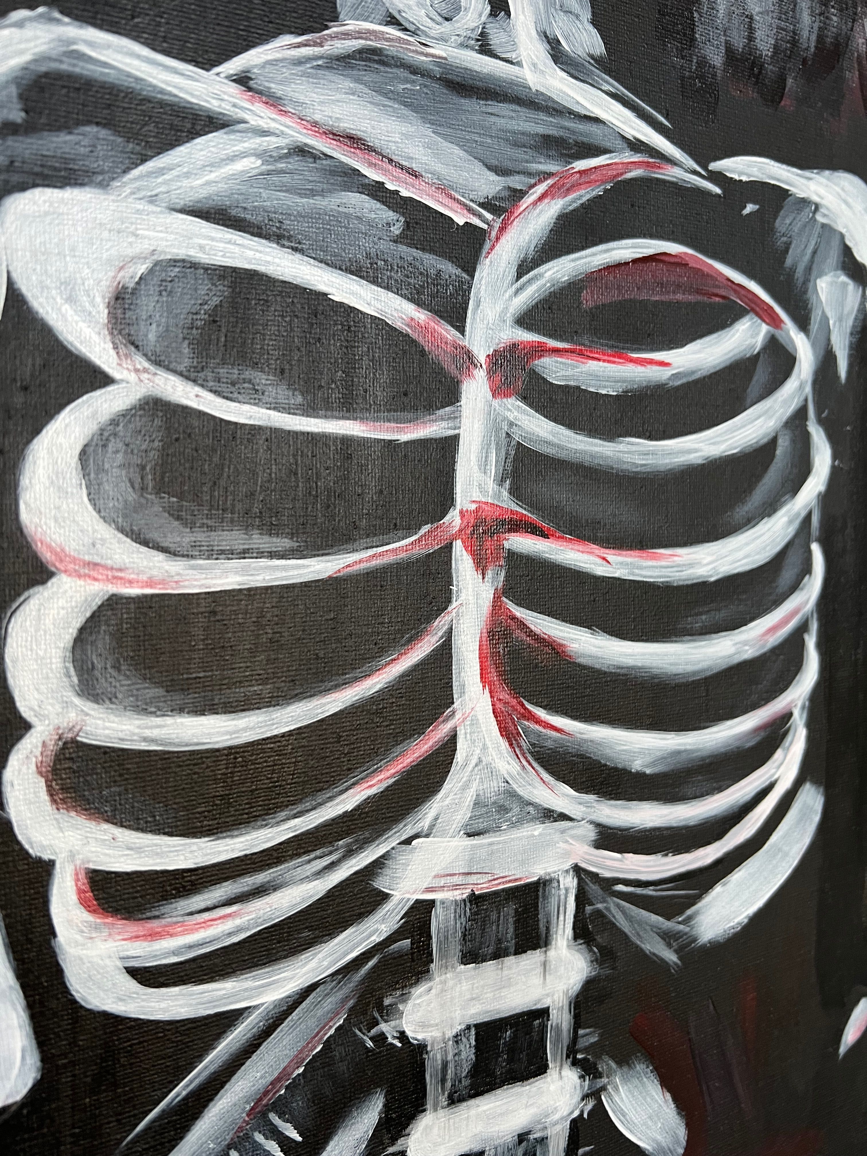 Obraz akrylowy „szkielet”