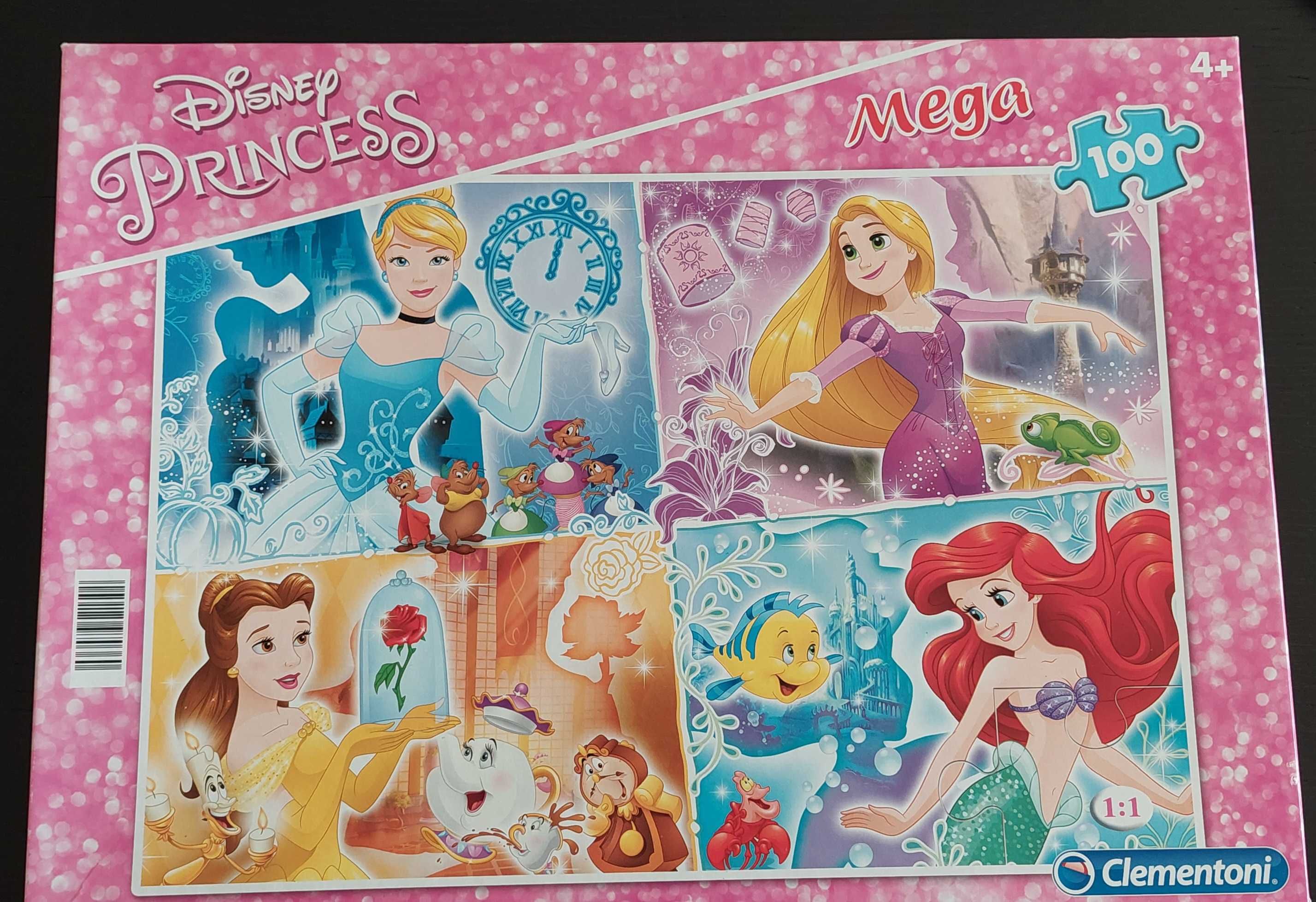 Puzzle 100 peças princesas Disney