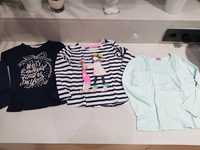 3 bluzeczki H&M Cool Club F&F 110/116