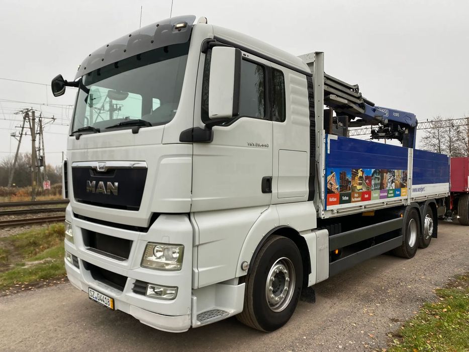 MAN TGX 26.440 6x2  Duży dzwig, Euro 5, Świeżo sprowadzony, nie szykowany, mały przebieg