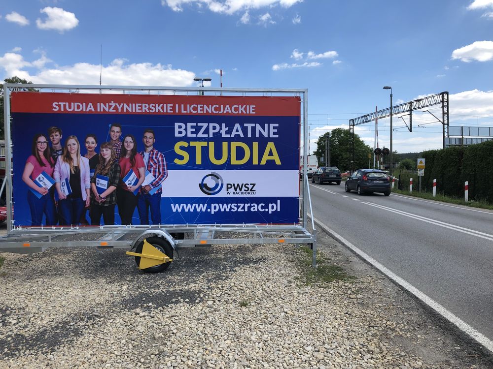 Przczepa reklamowa do wynajęcia!