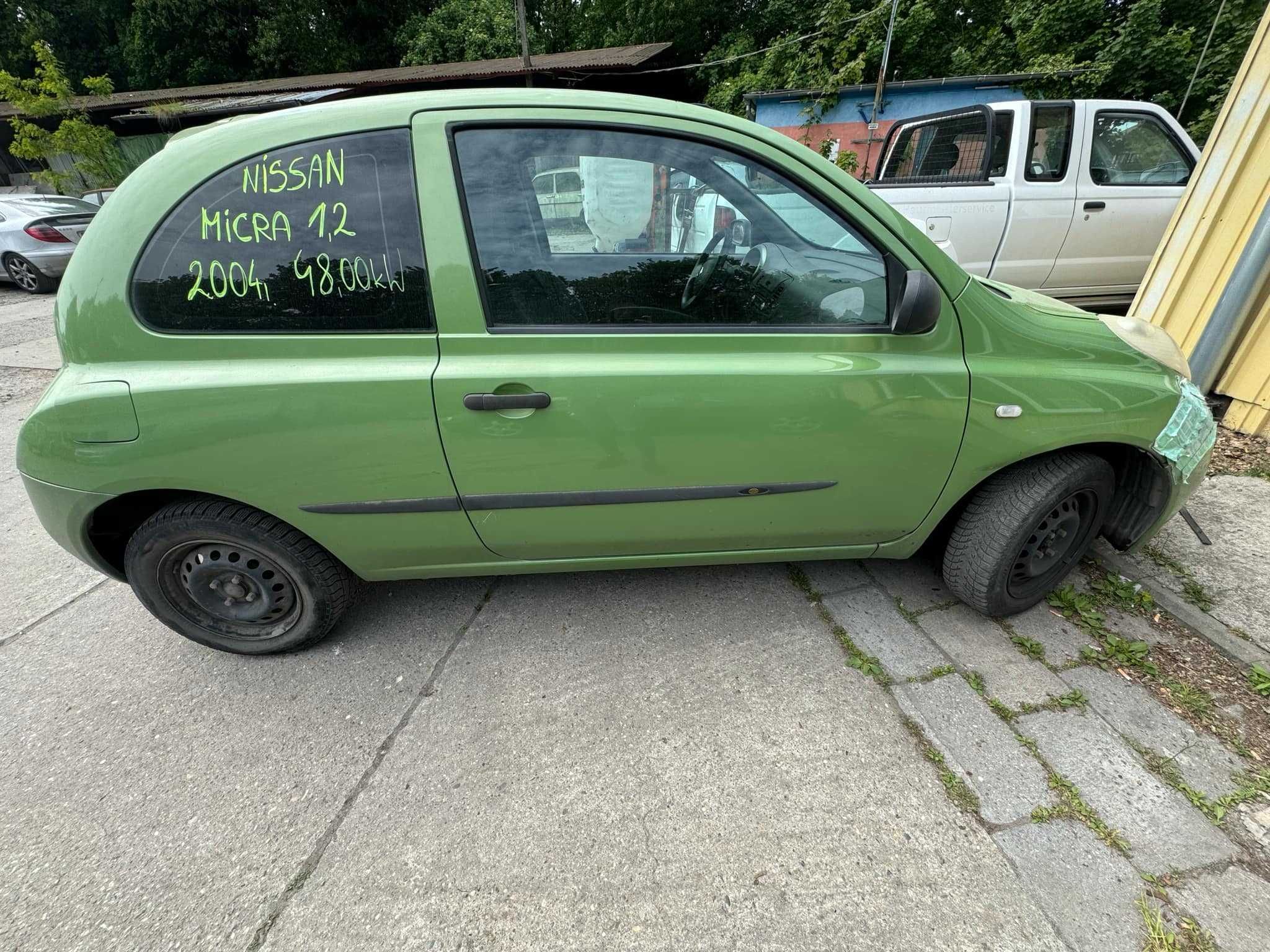 NISSAN MICRA na części 2004r. Adax Opolski Auto Złom Koźle