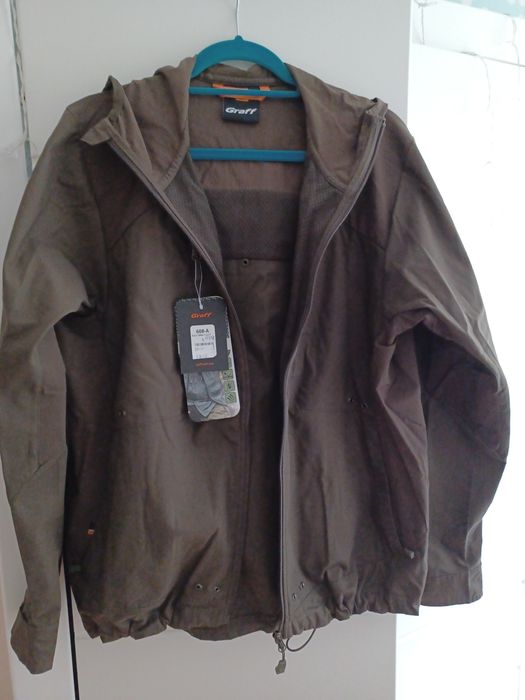 Lekki komplet Graff L oliwkowo zielony kurtka I spodnie