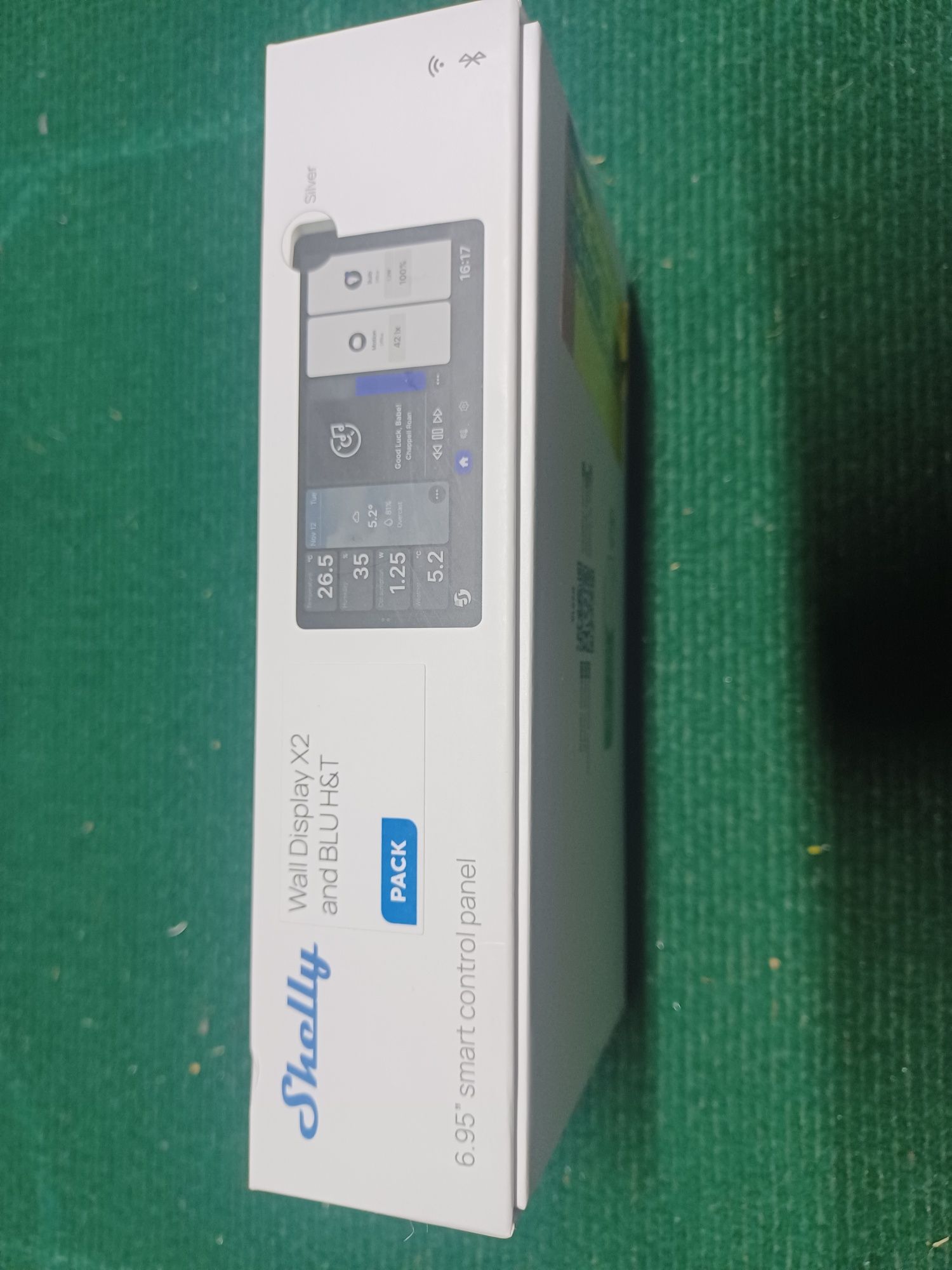 Shelly Wall Display X2 Black - Ecrã Touch 6.95'' de parede