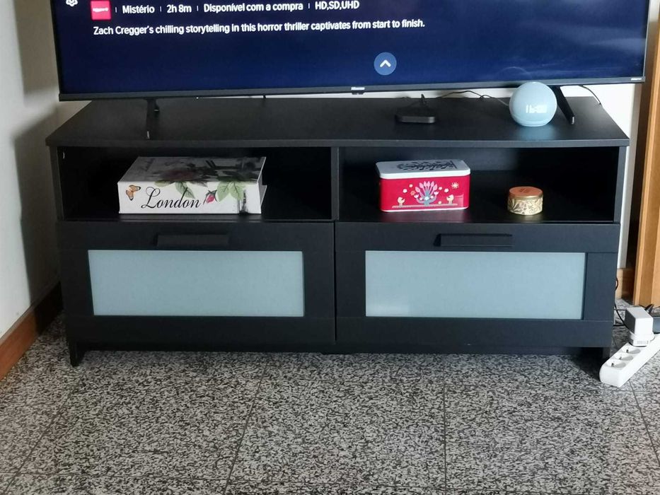 Móvel TV, preto, 120x41x53 cm