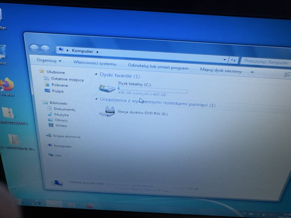Komputer Acer oraz Monitor Samsung