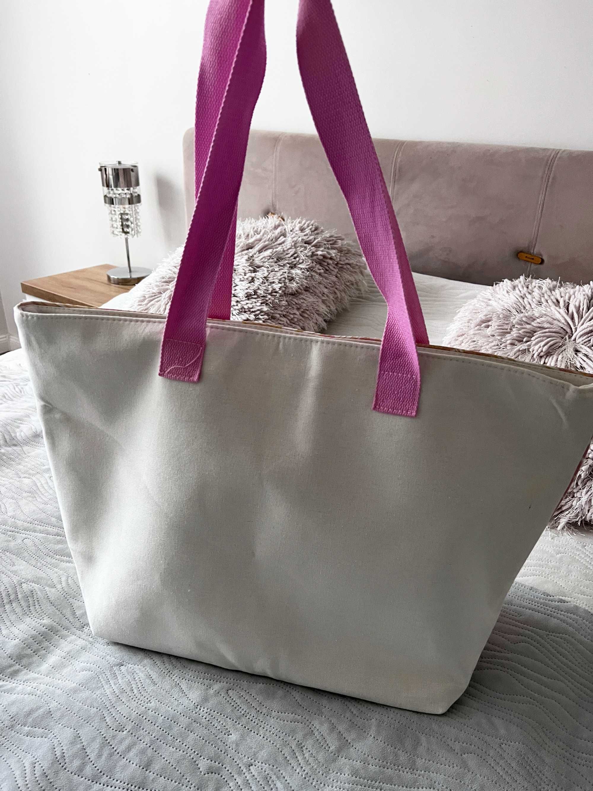 Plażowa torba na plażę kuferek shopper torebka