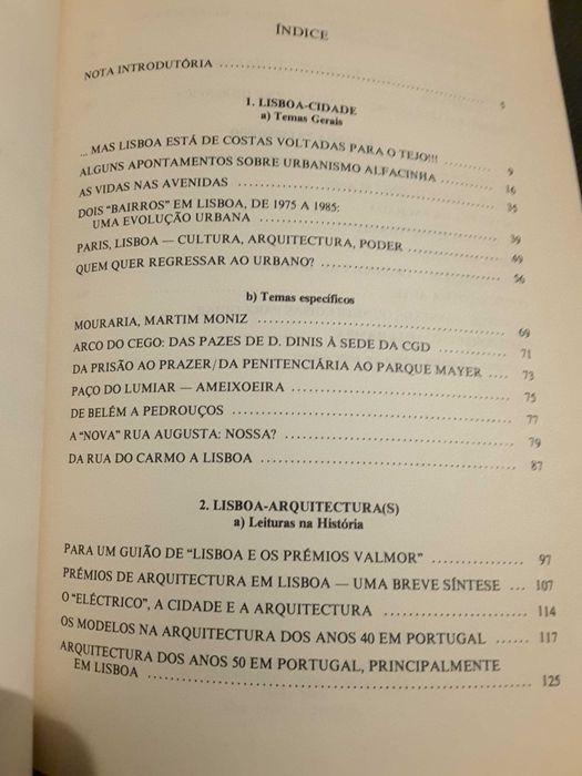 Lisboa Arquitectura e Património / Páginas de História de Arte