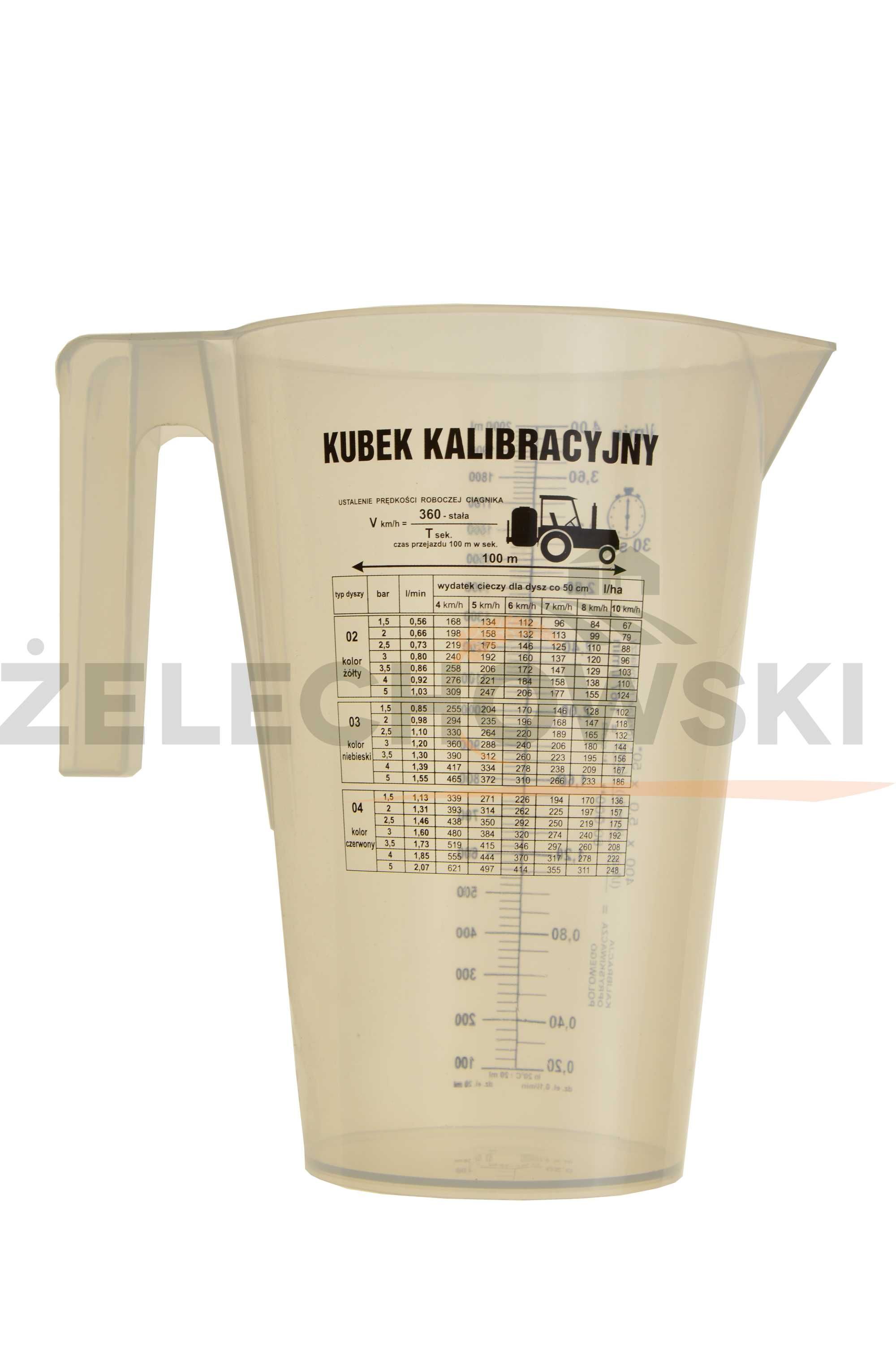 Kubek kalibracyjny Miarka dawek do oprysku