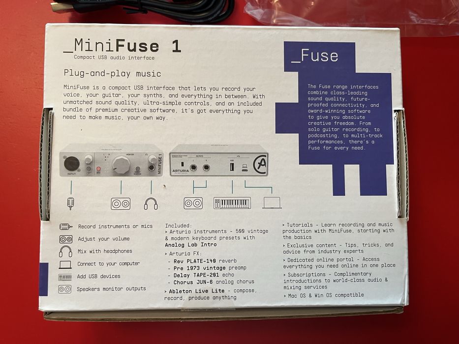 Placa de som Arturia MiniFuse 1