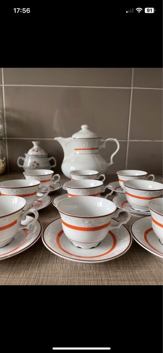 Zestaw do herbaty vintage porcelana
