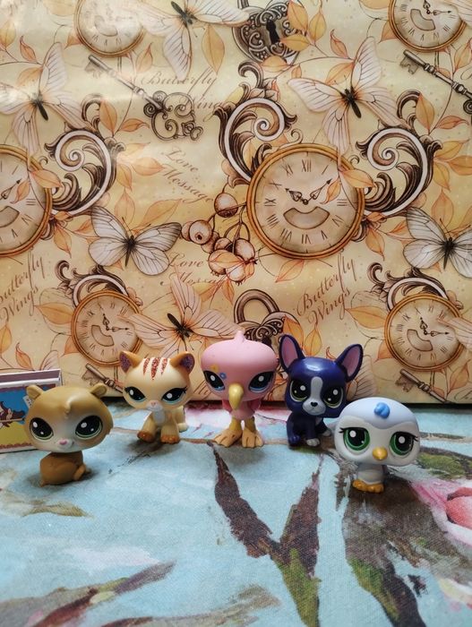 Петс Littlest Pet Shop кіт, хом'як, пес, фламінго