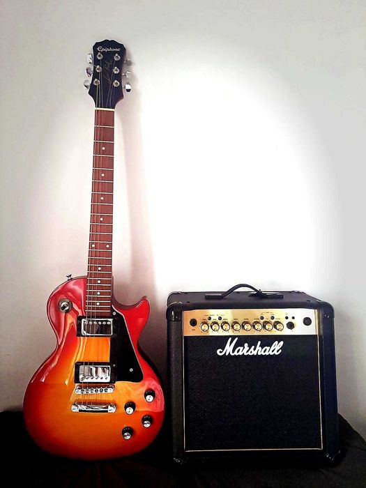 Epiphone Les Paul Studio + Marshall MG15FX – zestaw gotowy do gry