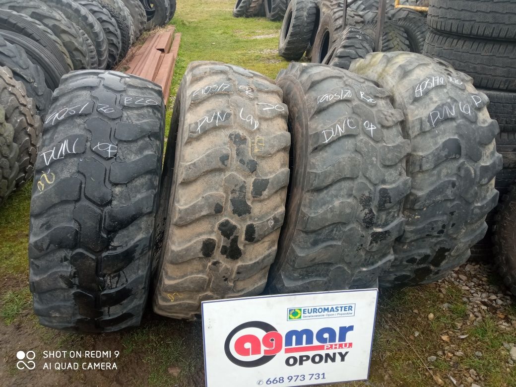 405/70R20 Dunlop Opony używane przemysłowe 4 szt