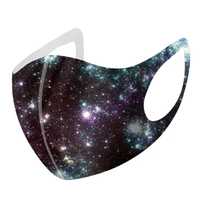 Защитная многоразовая маска с принтом космос, галактика, новая
