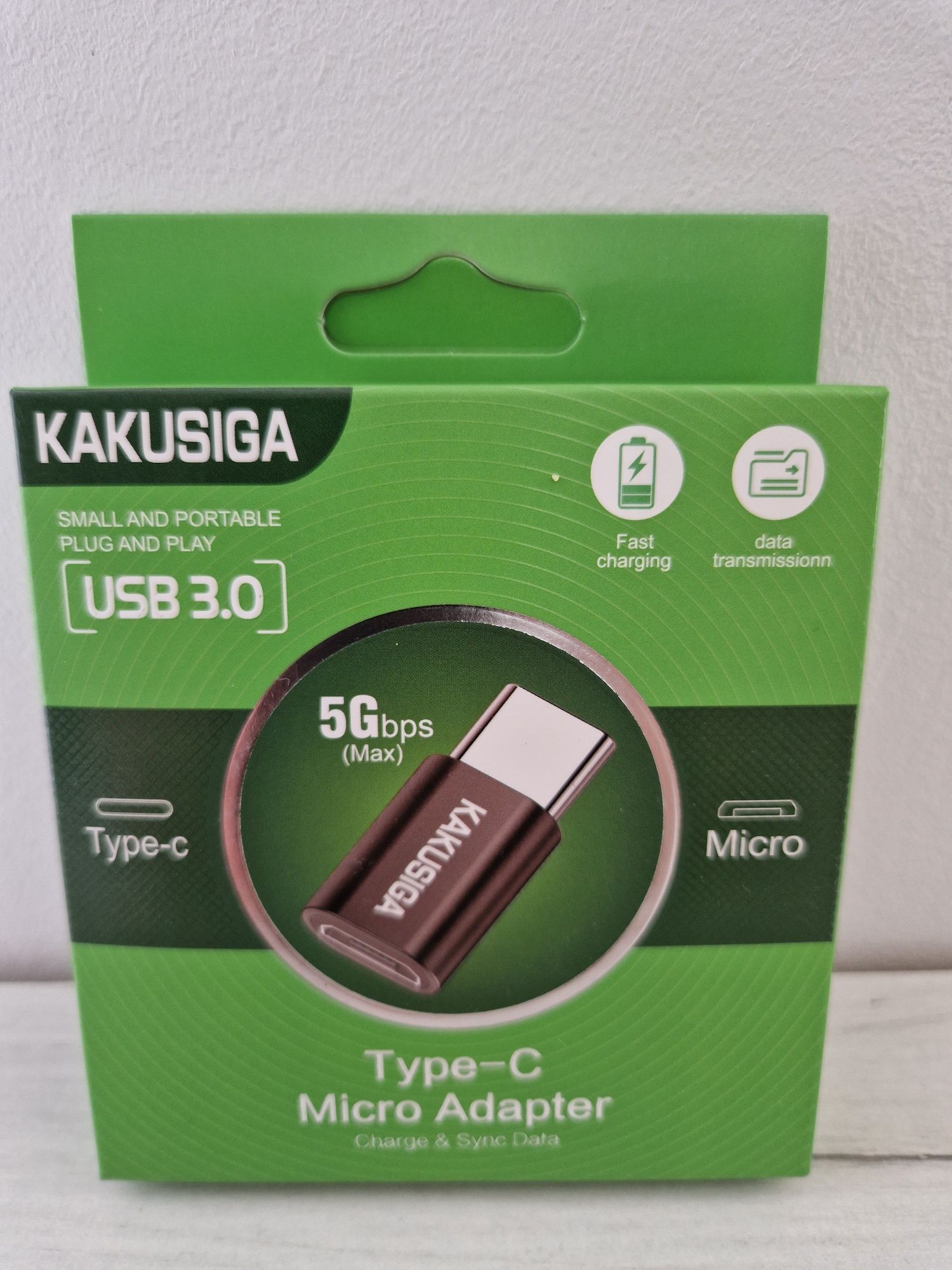 KAKU Adapter KSC-531 Shanxing - Micro USB na Typ C - czarny