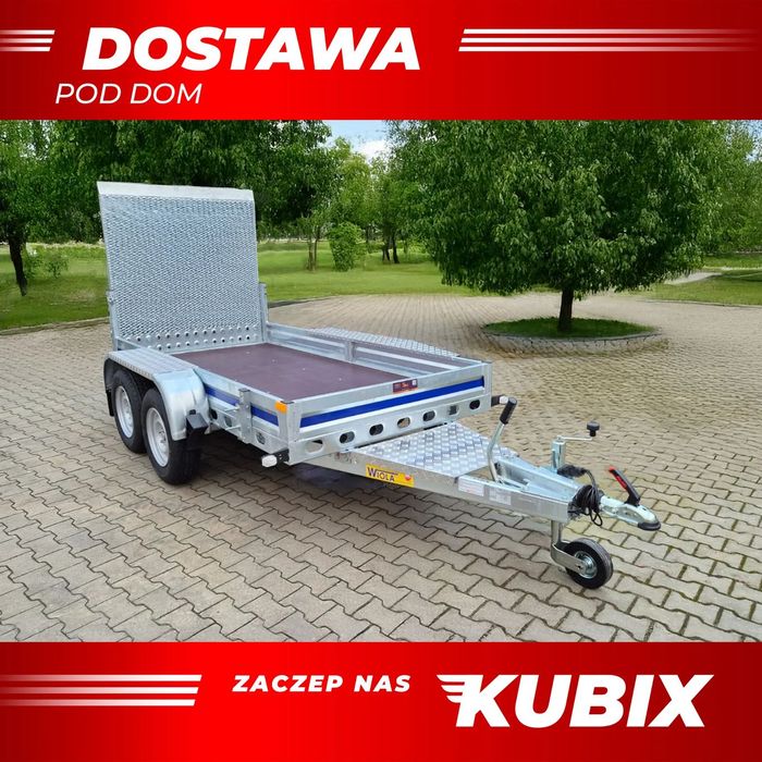 Wiola  przyczepka przyczepka pod minikoparkę sprzęt budowlany z trapem