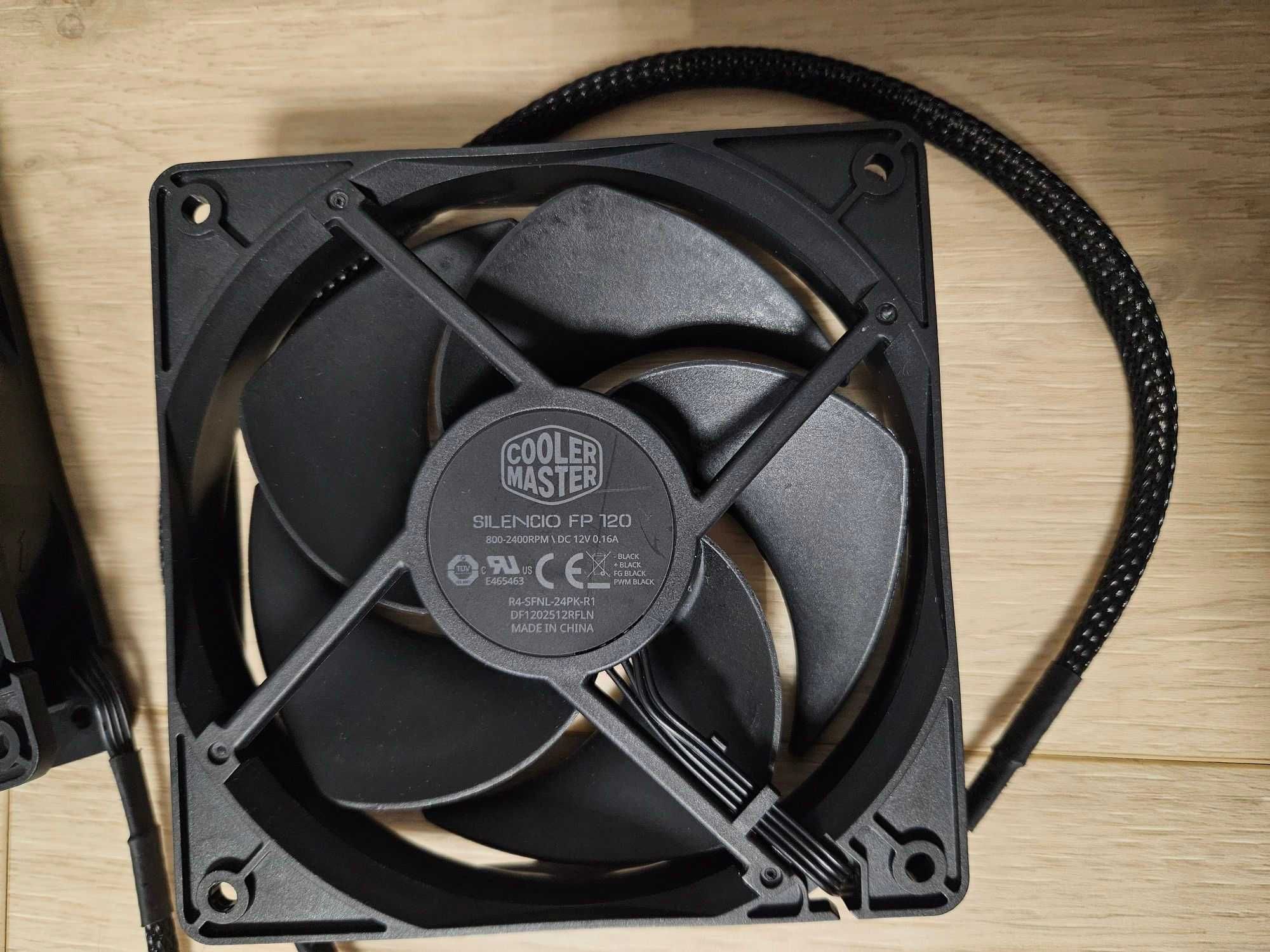 ТОП пара вентиляторів 2*120mm Cooler Master Silencio FP120 4pin PWM.