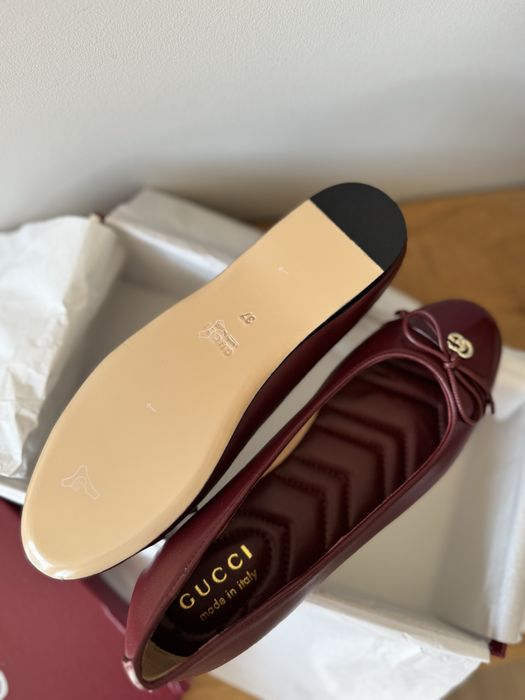 Балетки gucci бургунді гуччі 37(23,5),38(24),40(25),41(25,5) туфлі