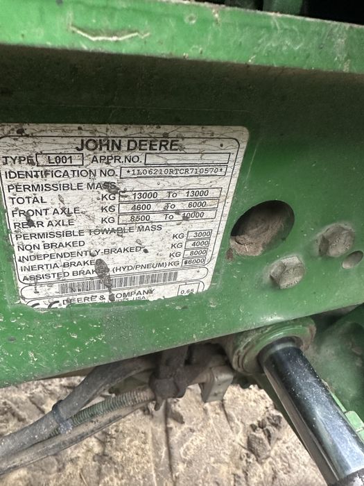 John deere 6210R nawigacja pneumatyka cena brutto