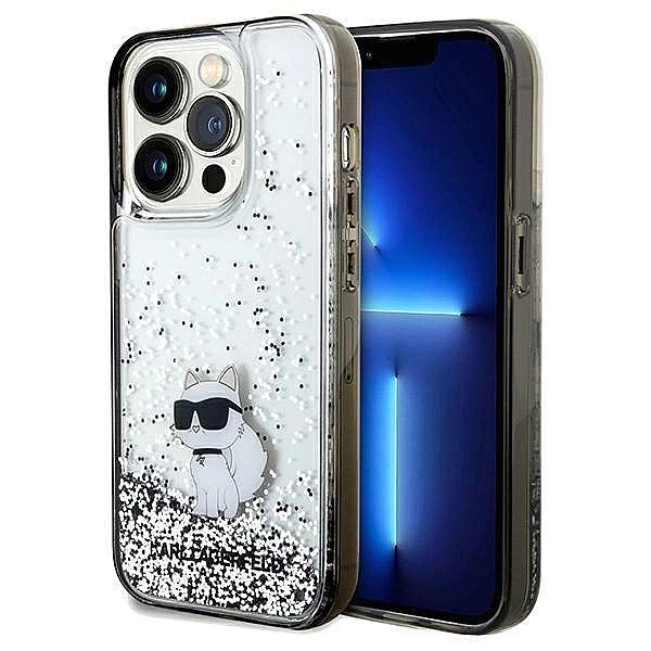 Etui Karl Lagerfeld Liquid Glitter Choupette na iPhone 14 Pro - przezr
