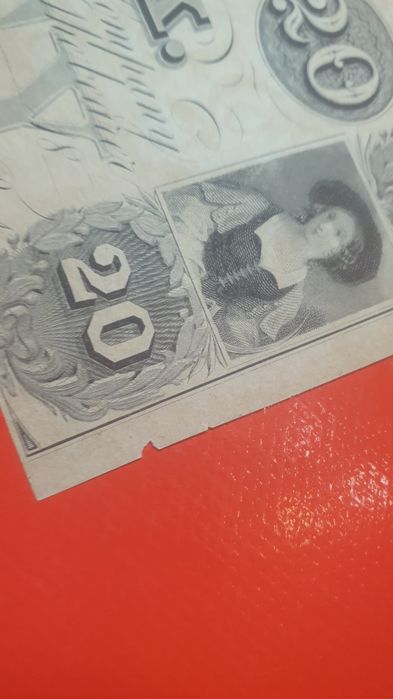 Banknot 20 dolarów z 18? Roku