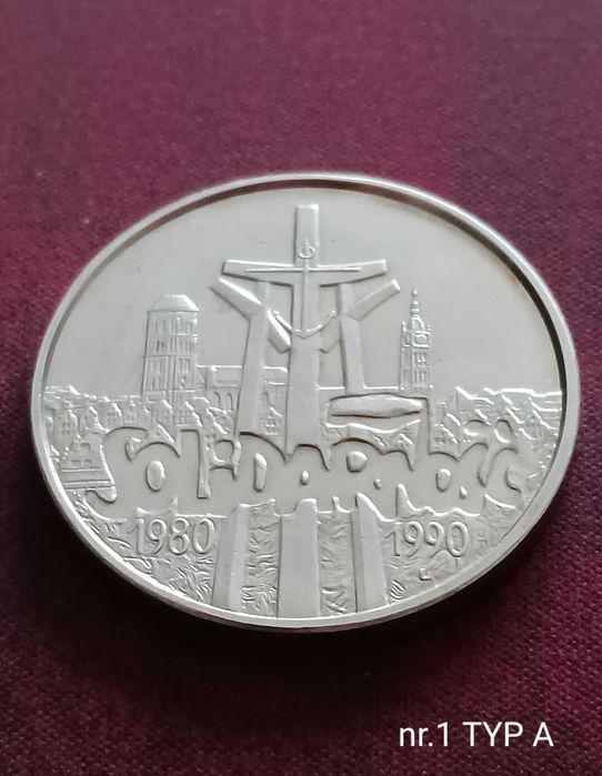 100 000 zł Solidarność 1990 r. Typ A nr 1