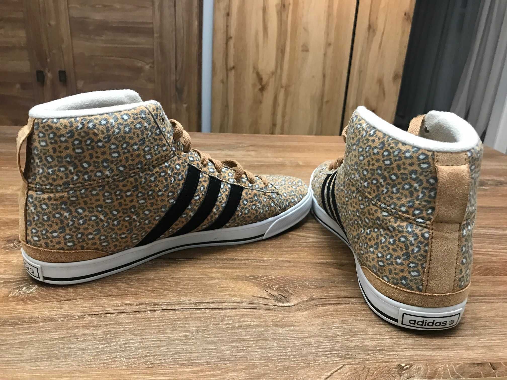 Adidas Neo Label Ortholite buty do kostki w panterkę rozm. 38 2/3