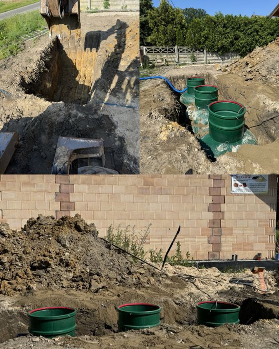 USŁUGI MINIKOPARKĄ i KOPARKO-ŁADOWARKĄ prace ziemne, wykopy, przyłącza