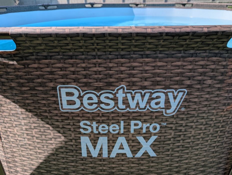 Basen ogrodowy Bestway Steel Pro Max rattan okrągły 366 x 100 cm pompa
