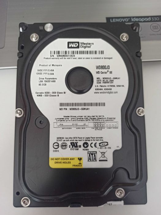Dysk WDC WD800JD-55MUA1 80GB