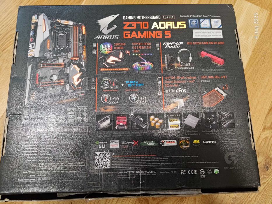 Płyta główna Gigabyte Aorus Z370 Gaming 5 WIFI Socket LGA1151