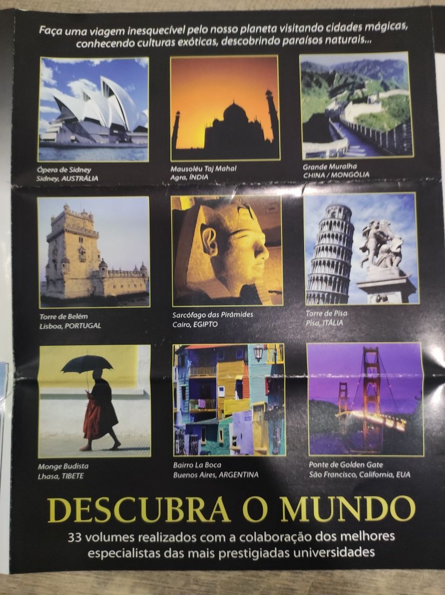 Coleção completa "Descubra o mundo" 33 volumes