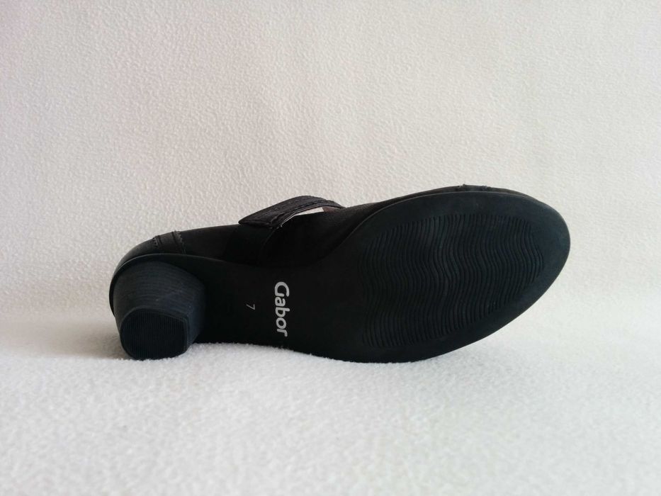 GABOR czółenka ze skóry naturalnej - damskie buty na obcasie