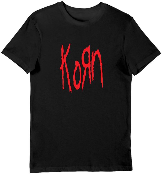 Koszulka męska logo Korn czarna 3XL