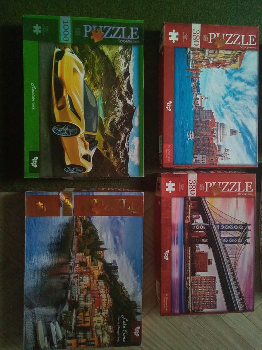 Пазли дитячі, машина, міські види, літак, тварини